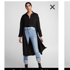 Black  asymmetrical top Size M